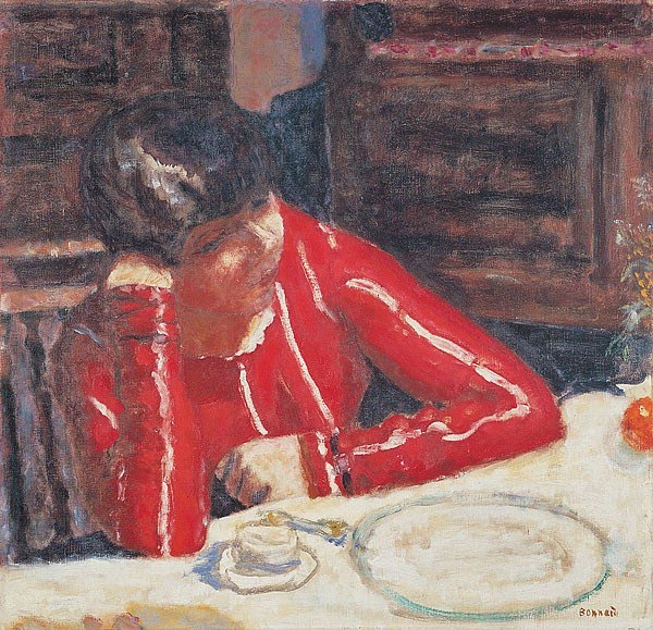 Pierre Bonnard, (1867-1947). The Red Blouse 1925
