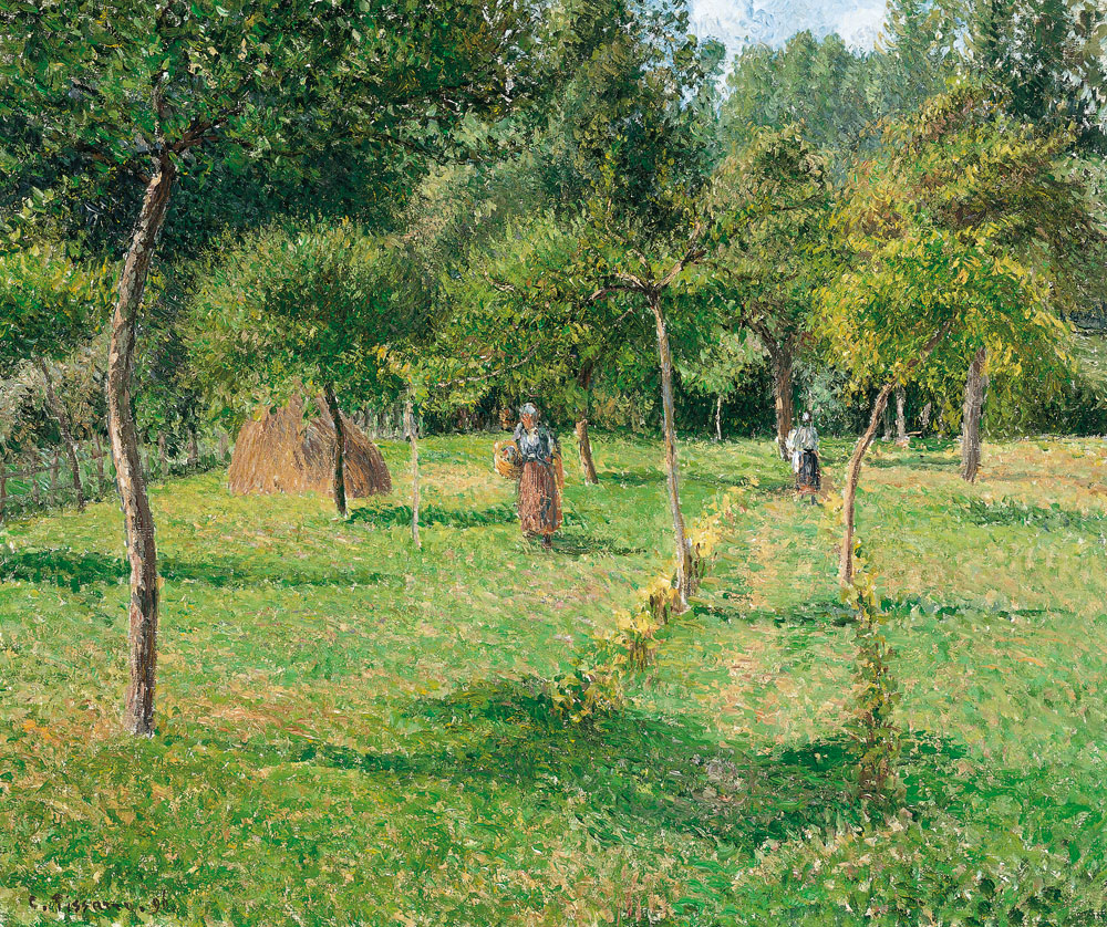Camille Pissarro - El Huerto en Éragny (1896)