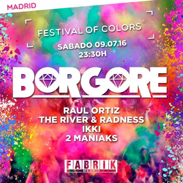 Sábado 9 de julio. FESTIVAL OF COLORS@FABRIK