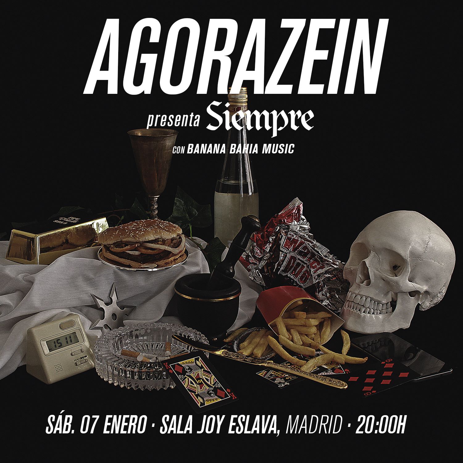 Sábado 7 de enero. AGORAZEIN + BANANA BAHÍA MUSIC@JOY ESLAVA