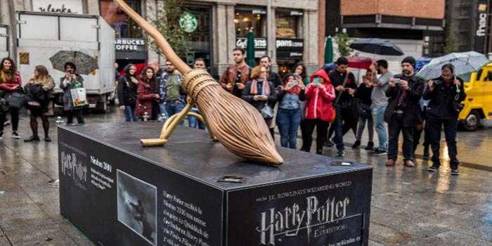 Figuras gigantes de Harry Potter por Madrid