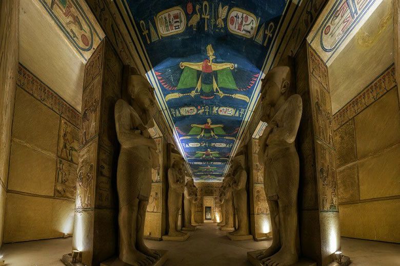 El templo de Abu Simbel.