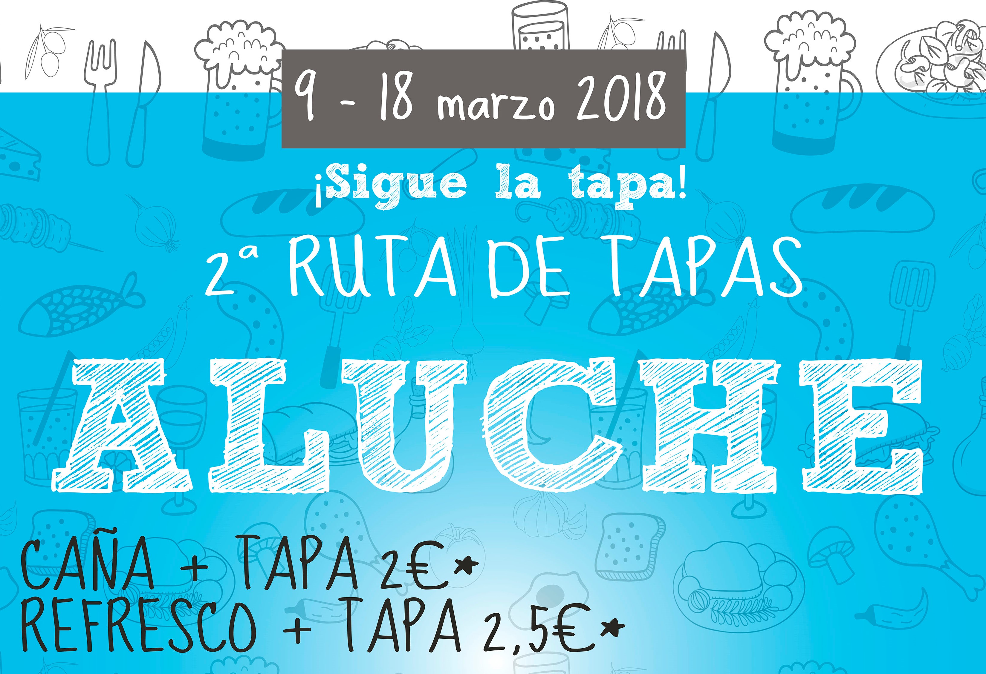 Ruta de tapas de Aluche 2018.